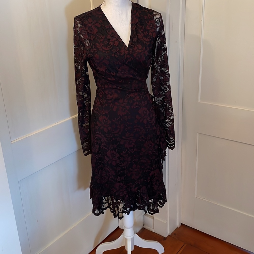 Ganni Lace Wrap Dress - Picture 7 of 10